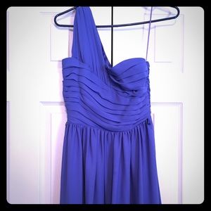 Powder blue flare mini dress